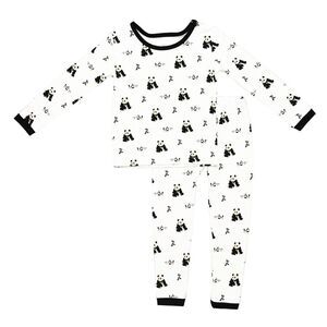 KYTE BABY TODDLER PAJAMA SET IN BLACK AND WHITE ZEN